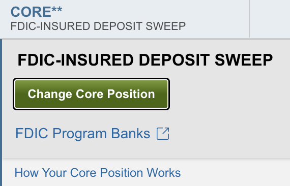 fidelity core position